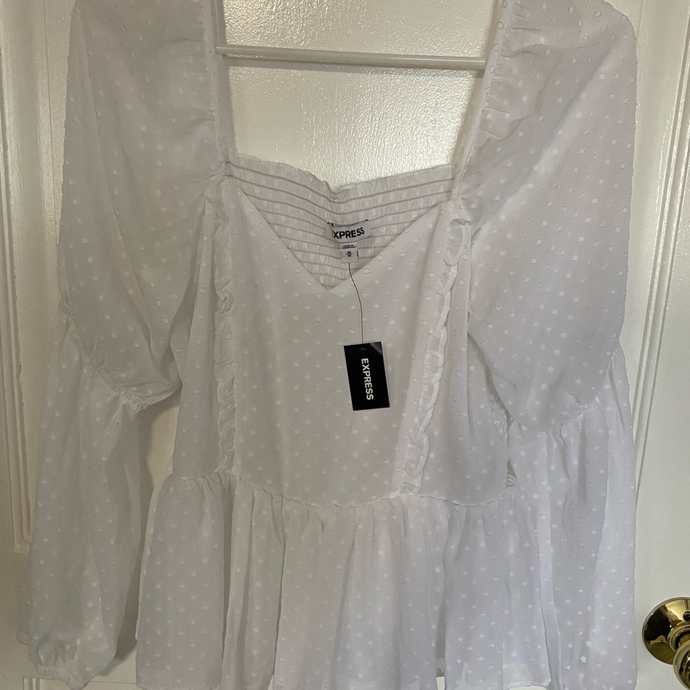 Express white top